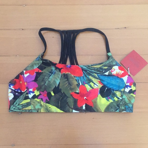 Mossimo Supply Co. Other - NWT Mossimo Sports Bra - Tropical print - Sz M